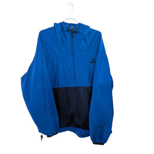 Vintage Nike ACG Windbreaker Anorak Jacket Colorblock Blue Black Size L 90's